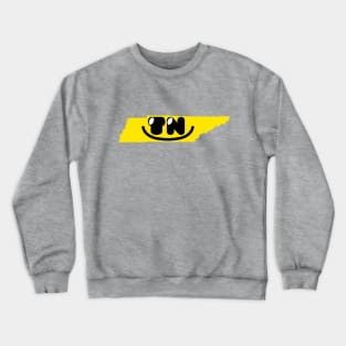 Tennessee States of Happynes- Tennessee Smiling Face Crewneck Sweatshirt